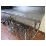 STAINLESS STEEL 16 FOOT WORK TABLE