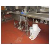STAINLESS STEEL WASHING TABLE W/SINK