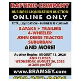 Rafting Company Business Liquidation Asheville, NC