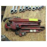 PIPE WRENCHES 4 PC 24'