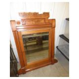 ANTIQUE WALNUT DRESSER MIRROR ANTIQUE WALNUT DRESSER MIRROR