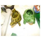 2 McCOY TURTLE PLANTERS 2 McCOY TURTLE PLANTERS