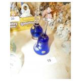 2 BLUE BOHEMIA BELLS 2 BLUE BOHEMIA BELLS