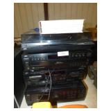 JVC STEREO, TURNTABLE, CASSETTE AND CD JVC STEREO, TURNTABLE, CASSETTE AND CD
