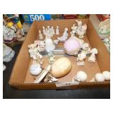 FLAT OF ASSORTED PRECIOUS MOMENTS FIGURINES FLAT OF ASSORTED PRECIOUS MOMENTS FIGURINES