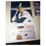 MICKEY MANTLE SIGNED PICTURE W/COA MICKEY MANTLE SIGNED PICTURE W/COA
