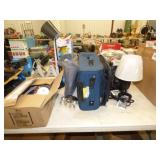 LUGGAGE, AIR BED, LAMP,HEATER AND MORE LUGGAGE, AIR BED, LAMP,HEATER AND MORE