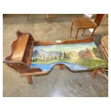 PAINTED WOOD TABLE PAINTED WOOD TABLE