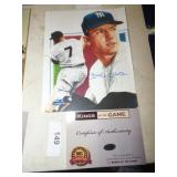 MICKEY MANTLE SIGNED PICTURE W/COA MICKEY MANTLE SIGNED PICTURE W/COA