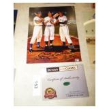 MANTLE,SNIDER & MAYS SIGNED PICTURE W/COA MANTLE,SNIDER & MAYS SIGNED PICTURE W/COA