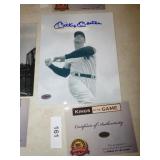 MICKEY MANTLE SIGNED PICTURE W/COA MICKEY MANTLE SIGNED PICTURE W/COA