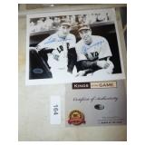 WILLIAMS & DIMAGGIO SIGNED PICTURE W/COA WILLIAMS & DIMAGGIO SIGNED PICTURE W/COA