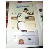 TED WILLIAMS SIGNED PICTURE W/COA TED WILLIAMS SIGNED PICTURE W/COA