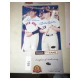 WILLIAMS & MANTLE SIGNED PICTURE W/COA WILLIAMS & MANTLE SIGNED PICTURE W/COA