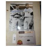 MANTLE & MAYS SIGNED PICTURE W/COA MANTLE & MAYS SIGNED PICTURE W/COA