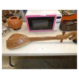 VINTAGE HAND CARVED WOOD INSTRUMENT VINTAGE HAND CARVED WOOD INSTRUMENT