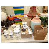 CANISTER SET, LAMPS & VASES CANISTER SET, LAMPS & VASES