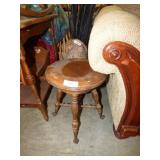ANTIQUE BALL & CLAW ORGAN STOOL ANTIQUE BALL & CLAW ORGAN STOOL
