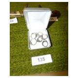 6 STERLING RINGS 6 STERLING RINGS