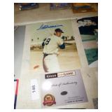 TED WILLIAMS SIGNED PICTURE W/COA TED WILLIAMS SIGNED PICTURE W/COA