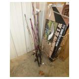 6 FISHING RODS AND REELS