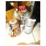 4 BEER STEINS