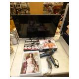 TV W/REMOTE, HAIR DRYER, VOGIE MAG, EXERCISER