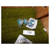 2 NEW SILVER LIKE RINGS & PENDANT