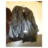 LEATHER JACKET 44 & DRESS COAT 42