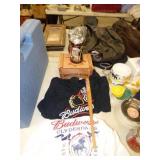 2 NEW BUDWEISER T-SHIRTS, BUD BOX, STIEN, CARDINAL