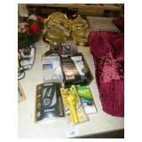 BLUE TOOTH SPEAKER, WINE ITEMS, HEAD LIGHT