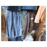 4 PANTS, 4 SHIRTS LEATHER JACKET PANTS MOST 32
