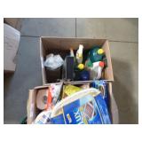 BOX OF CLEANING SUPPLIES