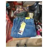 STACK OF PANTS & SHIRTS