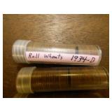 1934-D WHEAT CENTS SOLID DATE ROLL