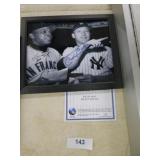 WILLIE MAYS & MICKEY MANTLE  SIGNED PICTURE W/COA