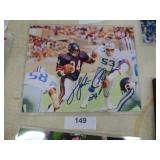 WALTER PAYTON  SIGNED PICTURE W/COA