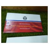 1987 MINT SET ALL P&D COINS UNCIR