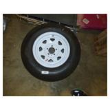 NEW ST205/75/15 5 HOLE TRAILER TIRE & WHEEL