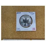 2024 CANADA MAPLE LEAF 1 0Z SILVER BULLION BU