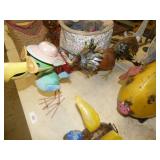 METAL BIRD & METAL ROOSTER DECOR