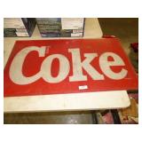 PLASTIC COKE SIGN