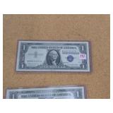 1957-B $1 SILVER CIR CHOICE CRISP UNC CONSECUTIVE