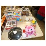 COOKER, 2 NEW CUTTING BOARDS, CAT PANS, MORE