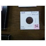 1909 INDIAN HEAD CENT LOW MINTAGE
