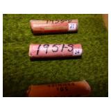 1951-S WHEAT CENTS SOLID DATE ROLL