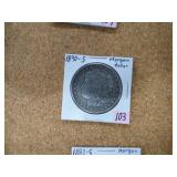 1890-S MORGAN DOLLAR VF
