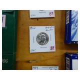1962 WASHINGTON QUARTER UNC