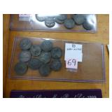 10 SILVER WAR NICKELS 35% SILVER