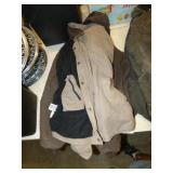 2 CARHART MENS WORK COATS WORN BUT USABLE L & 3X
